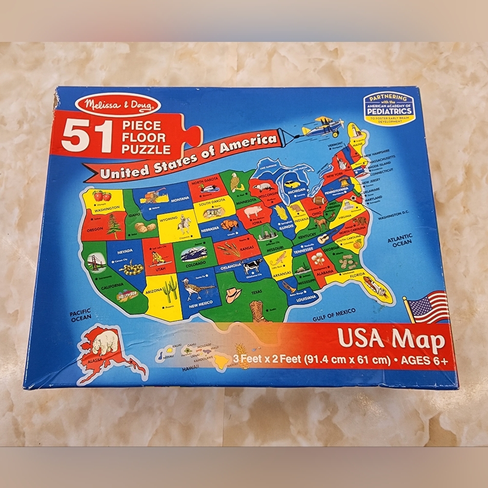Melissa & Doug USA Floor Map